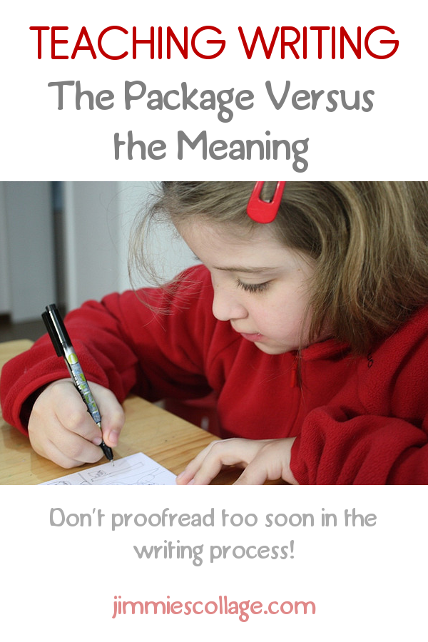 Teaching Writing: The package versus the meaning